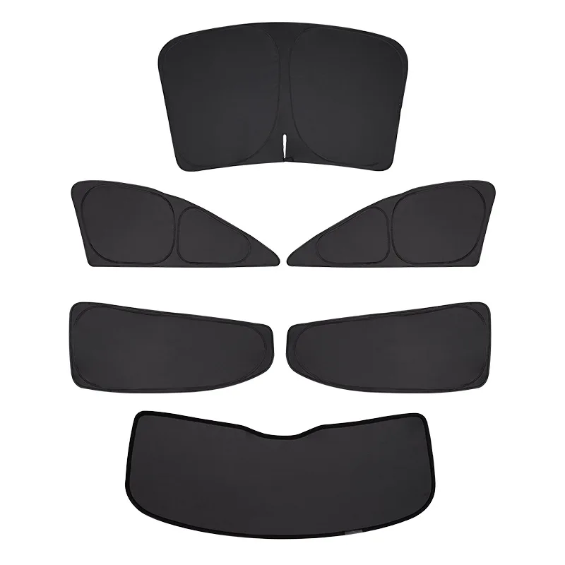 Car Sun Shade for Tesla Model 3 Y LAUNCH 2024 2025 Windshield Sunshade Cover Protector Front Side Window Privacy Blind Shading 5