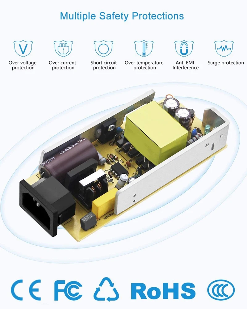 Car Power Adapter AC to DC Converter 110V/ 240V to 12V 15A 180w Power Supply Adapter Cigarette lighter with EU plug 10A 8A 6A 5A