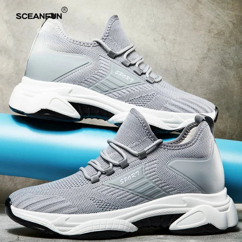 Summer Sports Inner Heighening Shoes Sneakers Men Elevator Shoes Height Increasing Shoes For Man Insoles 8CM Hidden Increase 3