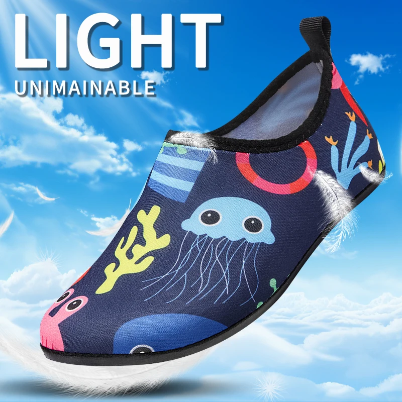 Kids' Quick-Dry Aqua Socks - Animal Design Beach & Water Shoes
