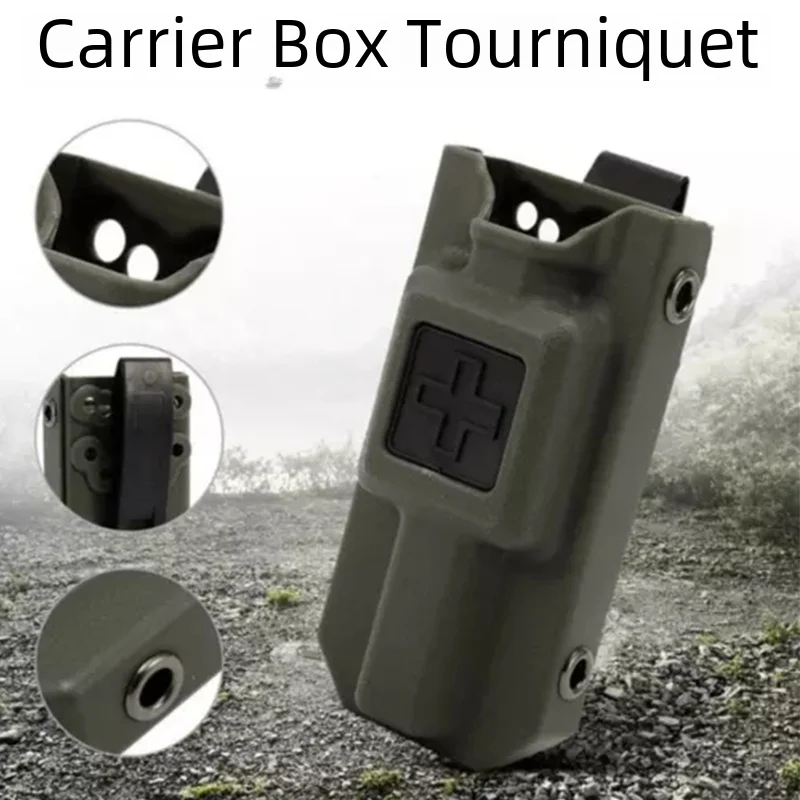 Tourniquet Kit Outdoor Emergency Tourniquetrats for Blood Tactical Tourniquet Cat Storage Box Bag MOLLE Medical Package Kit Trauma First Aid