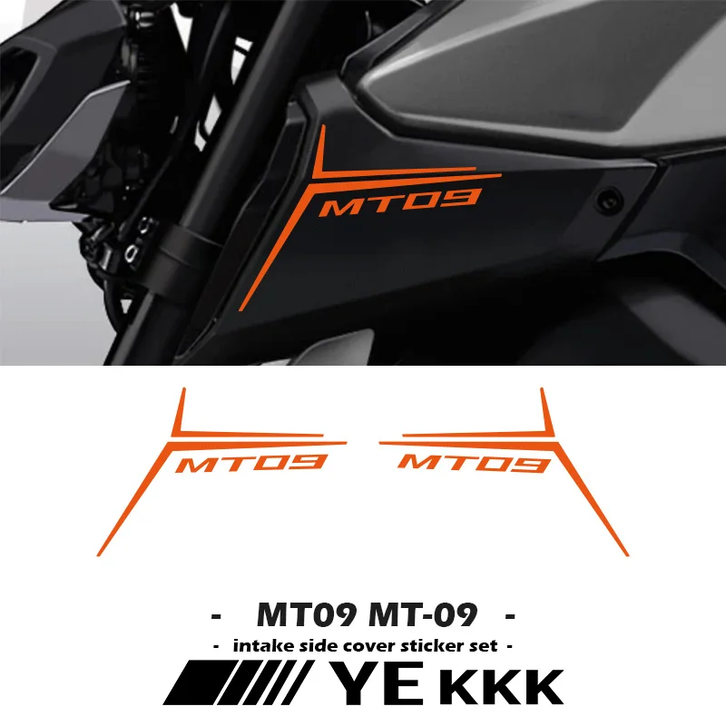 Fairing Shell Sticker Decal Custom Hollow Out MT09 LOGO M9109 For YAMAHA MT-09 Air Intake Side Cover Sticker Set motorcycle aluminum remote control key cover shell logo whit kymco for kymco xciting nikita like ct250 ct300 downtown