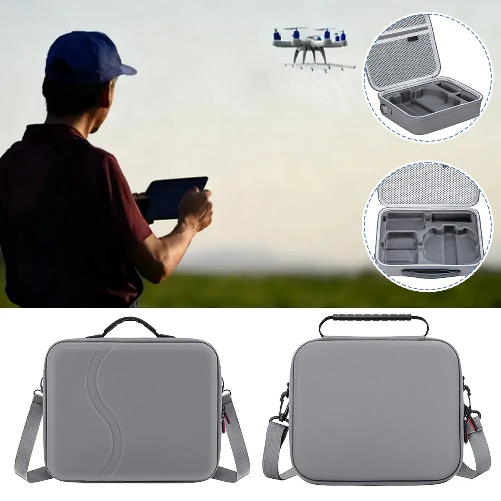 Funda De Viaje De Poliuretano Para DJI Neo 2 | Bolsa Bandolera Gris De 31.5x10.8x20.8 Cm