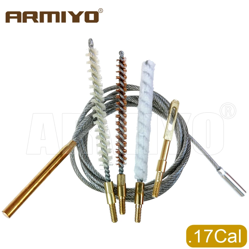 Armiyo 5pcs/set .17Cal 4.5mm Airsoft Bore Cleaning Gun Barrel Bronze