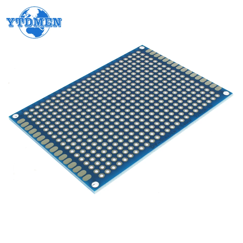 PCB Board 5-40pcs Prototype Board PCB Breadboard Blue 2x8/3x7/4x6/5x7/7x9cm Double Side Circuit Boards for DIY Soldering Project