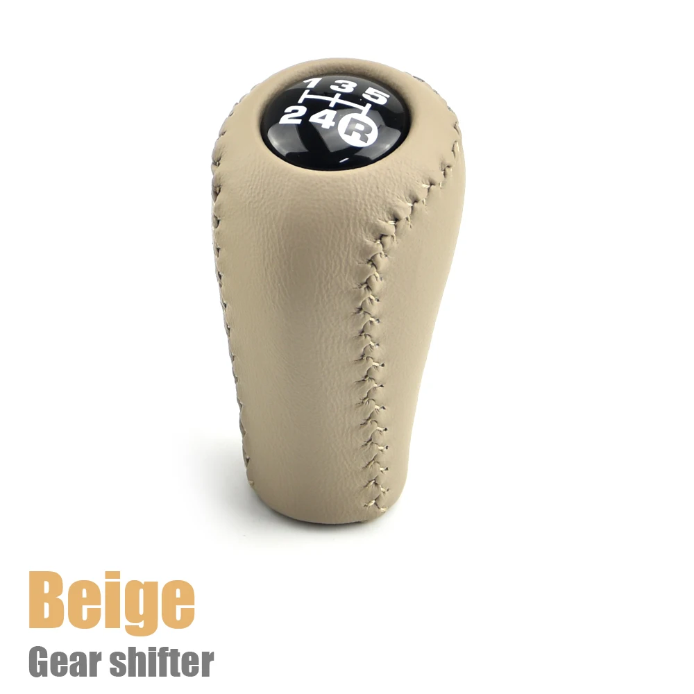 Palanca De Cambio Para Toyota Land Cruiser Prado Serie 80,90,95,120,125,150 - Pomada Negra PU+ABS, 5 Velocidades