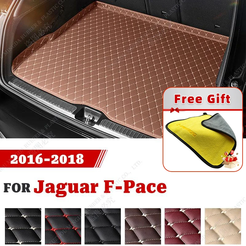 

Износостойкий дневной коврик для багажника автомобиля Jaguar F-Pace 2016 2017 2018, автомобильные аксессуары, индивидуальный грузовой подкладка