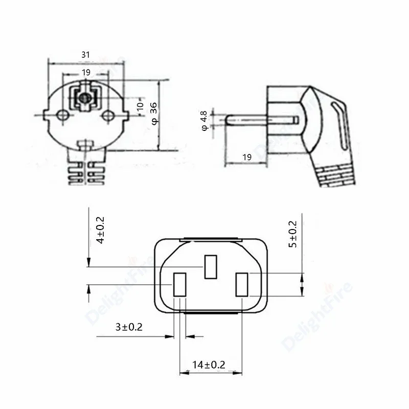 1.8m/3M EU Power Cable  Euro Plug IEC C13 AC Power Supply Cable Extension Cord For PC Computer Monitor Samsung TV Speaker - 6
