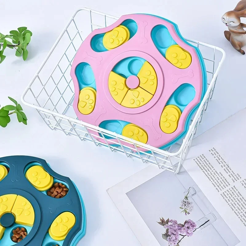 Dog Puzzle Toys Slow Feeder Interactive Increase IQ Food Dispenser Non-Slip Slowly Eating Bowl Cat Dogs Food Games 2