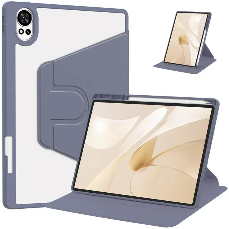 360 Rotating Acrylic Tablet Case with Pencil Holder