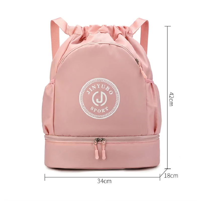 Sports Gym Bag Women's Drawstring Waterproof Backpack Large - Main Image