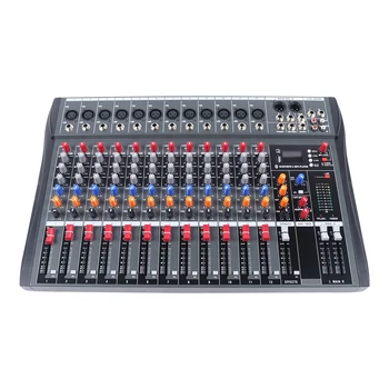 professional power sound mixer console 12 channels audio power amplifier mixer Recording studio tuning equipment 1