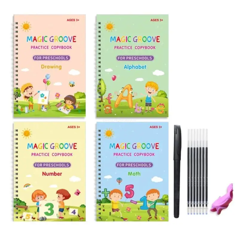 

Reusable Copybook Preschool Practice Book for Kids' 3-8 Writing Dropship
