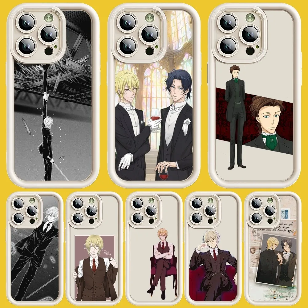 Чехол для телефона с аниме Moriarty The Patriot, мягкий силиконовый чехол для iPhone 15 11 12 13 14 Pro Max, защитная крышка объектива