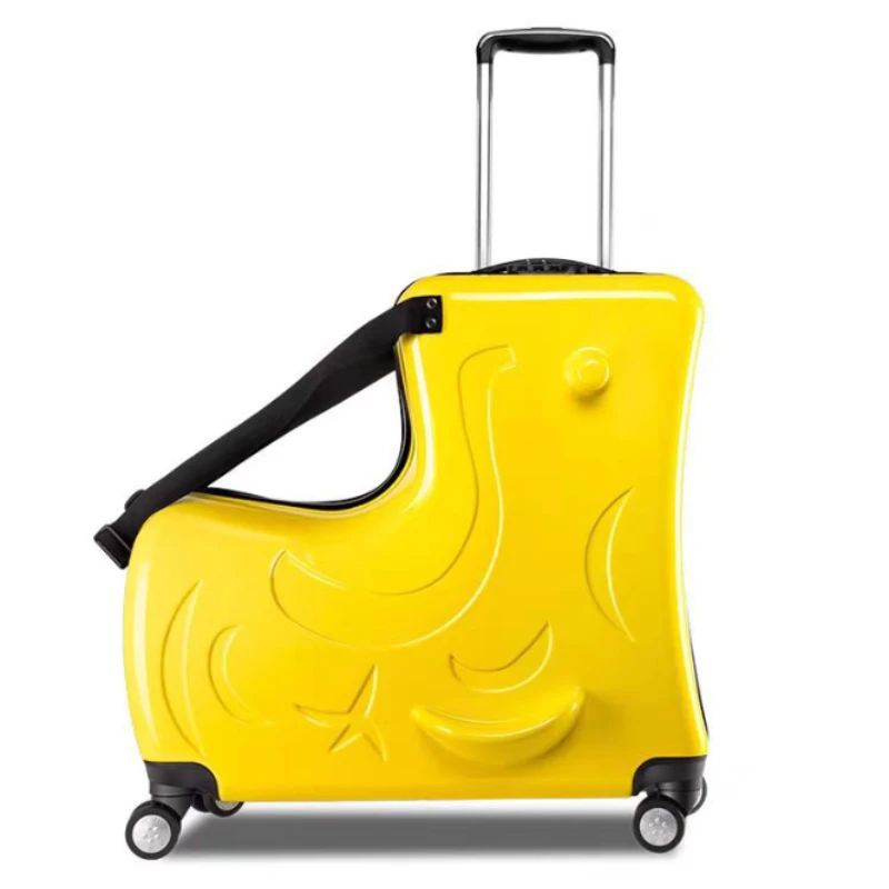 20/24 inch kids luggage,Lightweight suitcase on wheels,children's 20'' cabin can sit down rolling luggage trolley case gift - Image 3