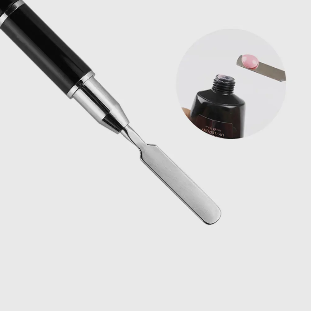 2-in-1 Uv LED 네일 아트 펜 듀얼 팁 광선요법 페인팅 도구 긴 핸들 경량 전문 매니큐어 네일 살롱 DIY