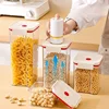 Vacuum sealed plastic transparent coffee bean moisture-proof and fresh-keeping box, kitchen storage tank, storage box 1