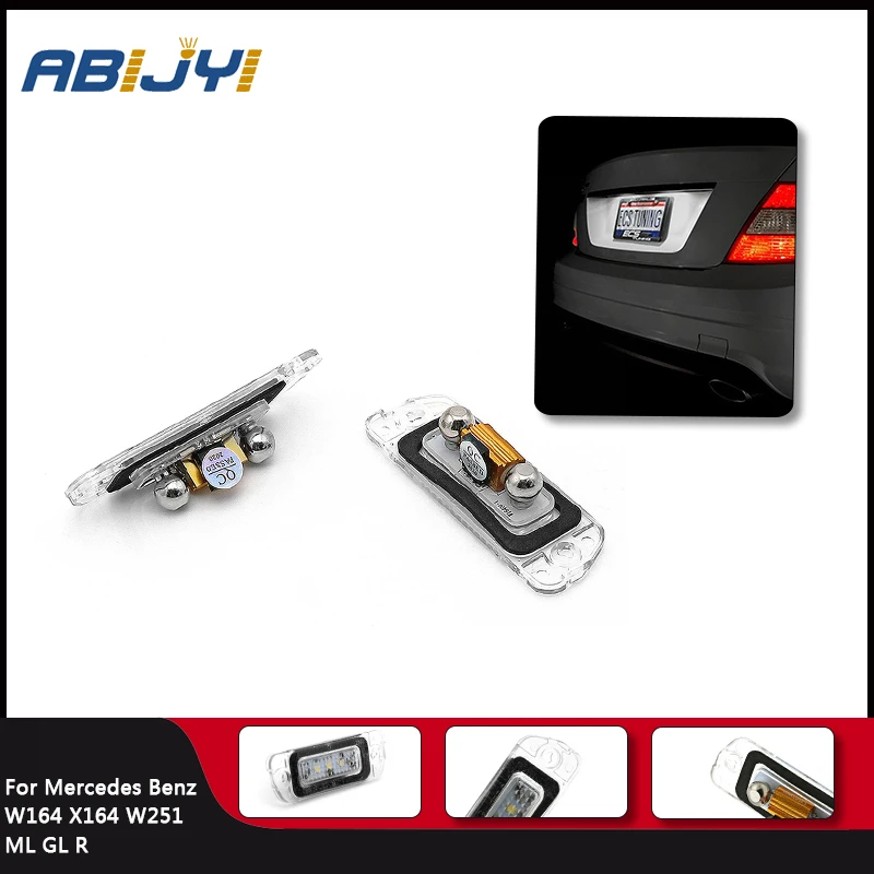 2 шт., автомобильные аксессуары для Mercedes Benz ML GL R Класс W164 W251 X164 12 в 6000K