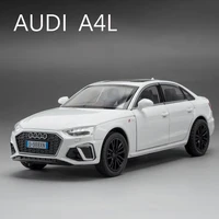 1:32 AUDI A4 Alloy Car Model Sound and Light Pull Back Children's Toy Collectibles Birthday gift 2