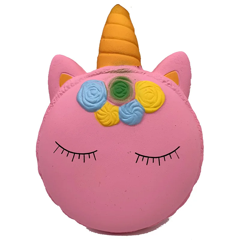 

New Squishy Slow Rebound Macaron PU Imitation Macaron, Slow Rebound Unicorn Macaron Decompression, Pinch Happy, Doughnuts, Toys