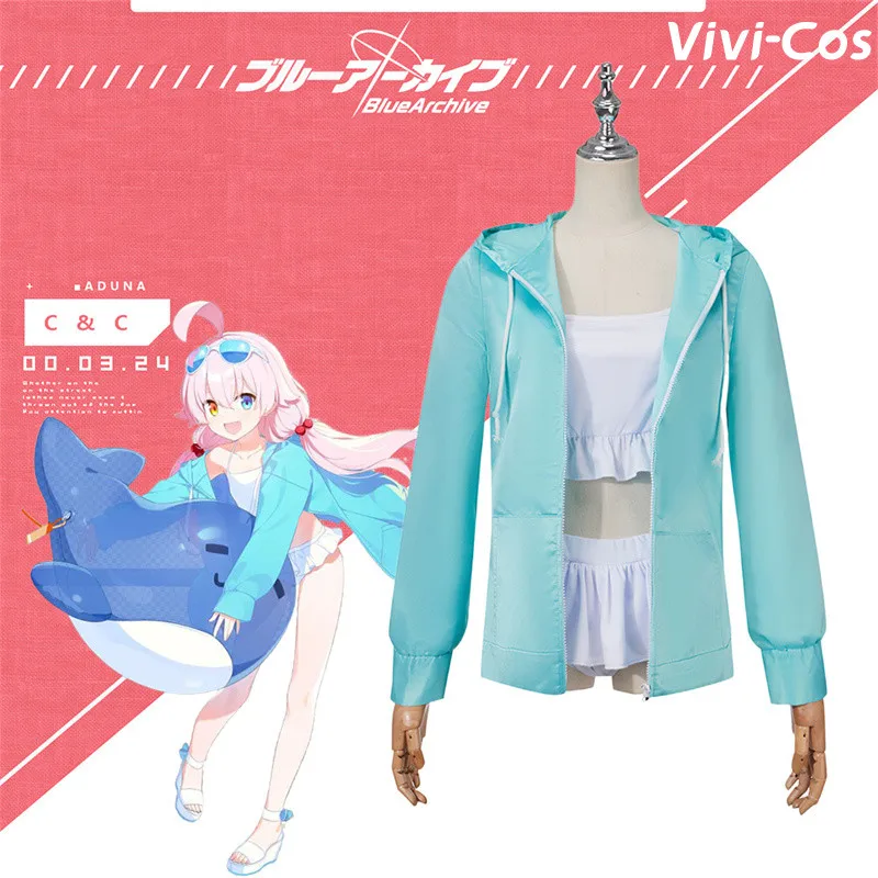 

Vivi-Cos игровой синий архив Takanashi Hoshino милый комплект купальников косплей женские костюмы на Хэллоуин ролевые игры вечерние Carnival New