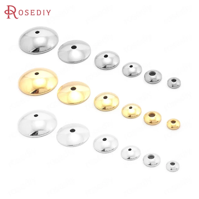 Gold Flower Bead Caps 6mm in diameter (Fit beads 6-10mm) Sold in