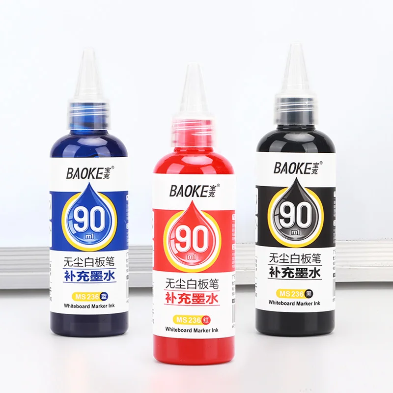 BAOKE MS236 90ml Dust-free White Board Marker Ink