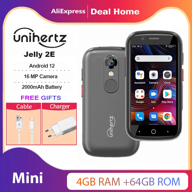 在庫あり Unihertz Jelly 2E ミニスマートフォン Android 12