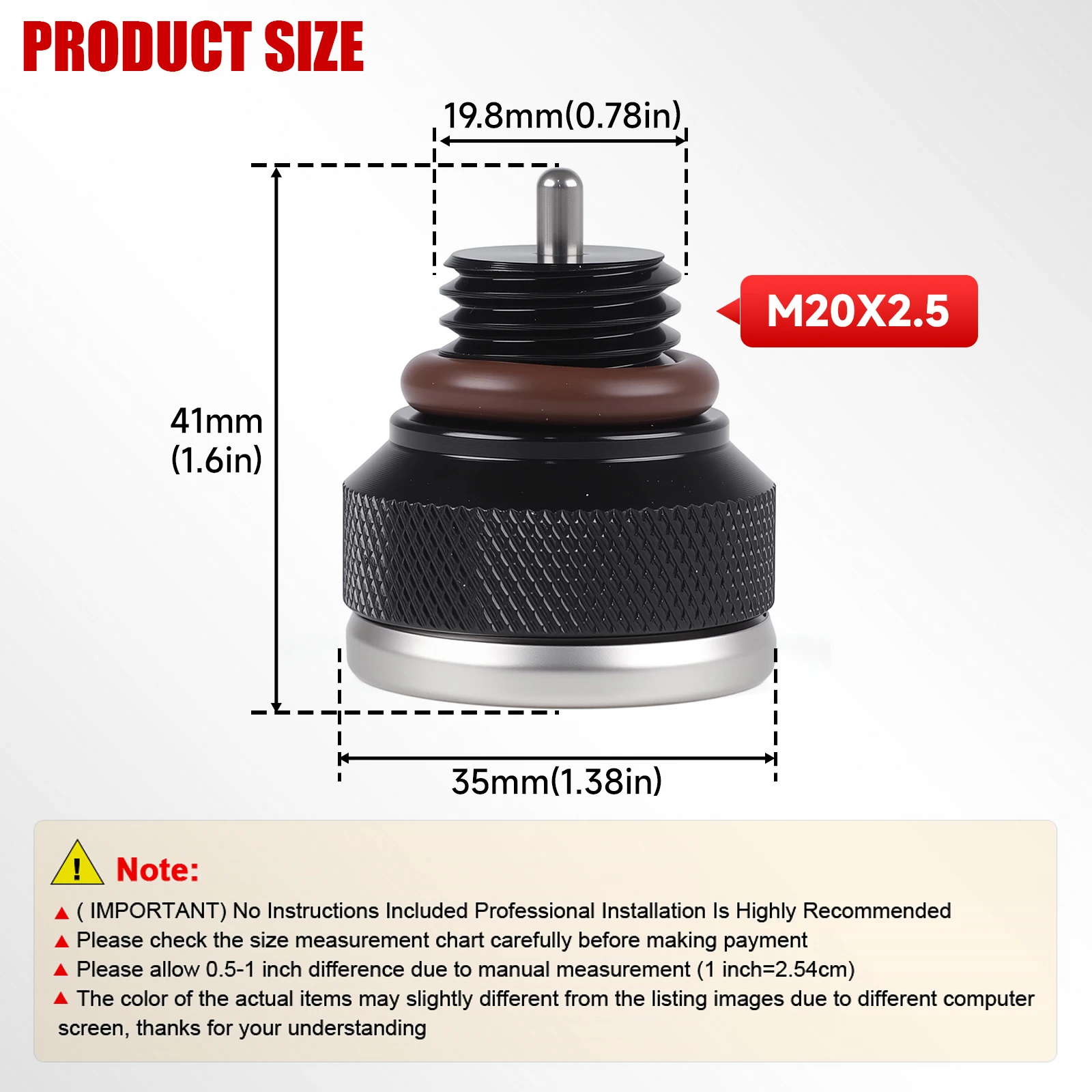Bouchons De Réservoir De Carburant Pour Moto M20 X 2.5, Avec Jauge De