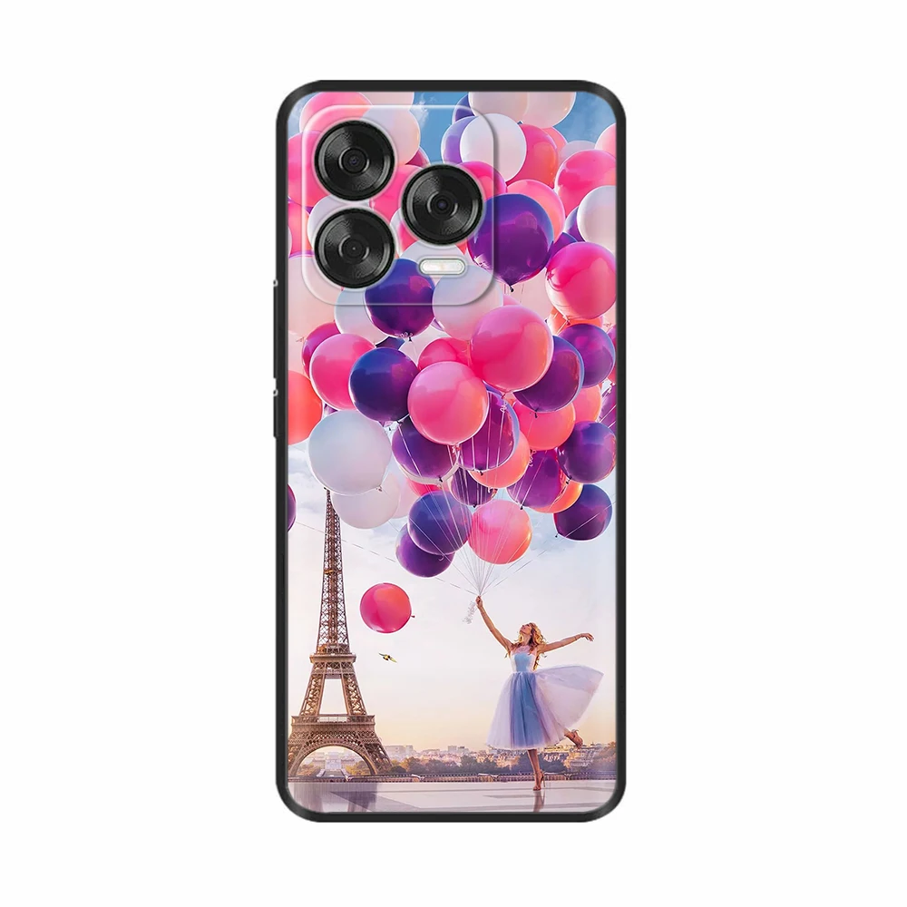 Luxury Black Silicone Back Cover - Elegant Design Case
