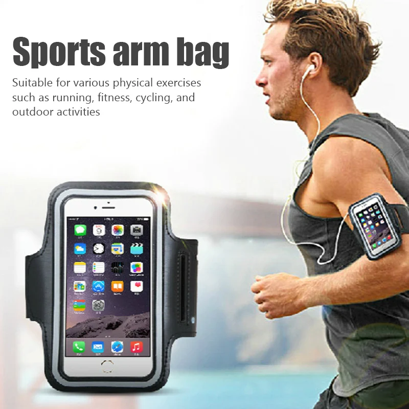 5.5 Inch Phone Bag Outdoor Sports Smart Phone Holder Gym Running Phone Armband Arm Band Cases for Samsung iPhone Under 6 inches