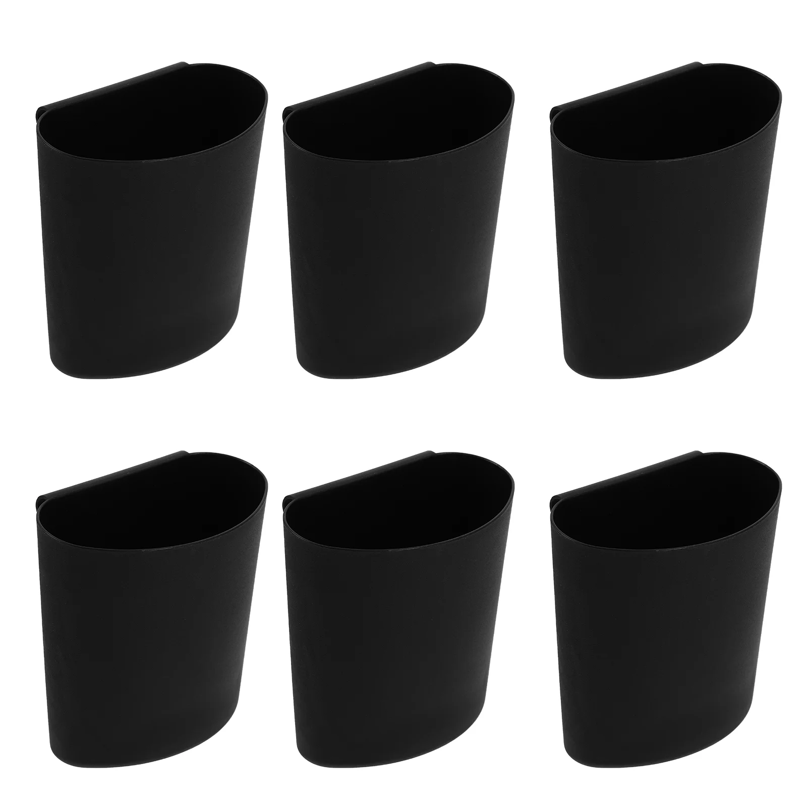 

6 Pcs Rolling Cart Storage Bucket Pen Stand Sundries Basket Hanging Holder for Home Pp Collecting Waste Bin Small Crates