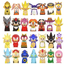 

KF6123 SINGLE SALE Movie Sonic Building Blocks anime Bricks Amy Rose Ray Storm Shadow mini Dolls Action Figure Assembly Toy gift