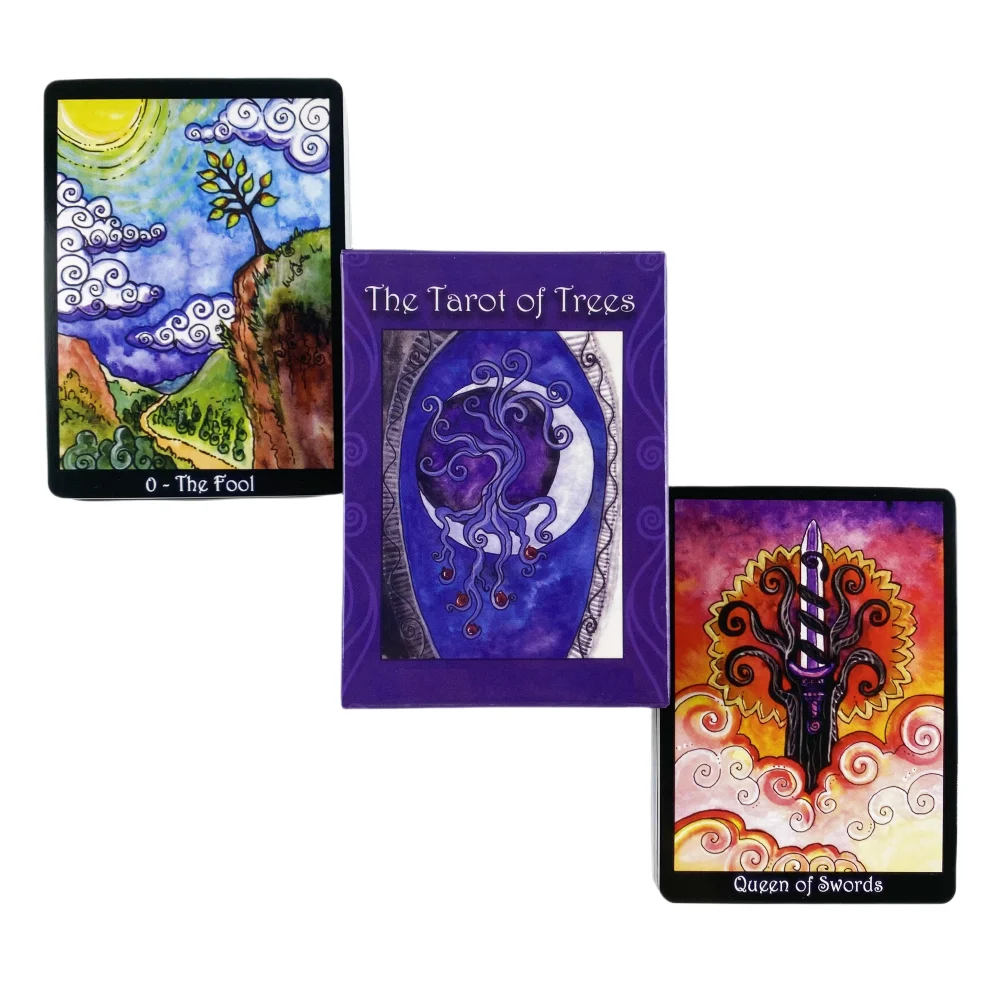 The Tarot Of Trees Cards Training Deck Fortune Telling Board Games Party Traditional Divination Fate Oracle Gift Edition