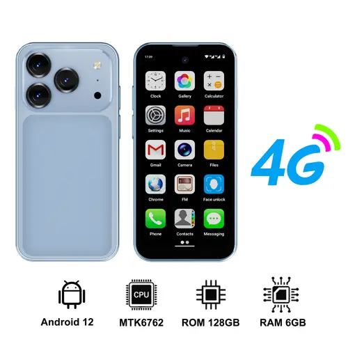 SERVO 19 Air 4G LTE Mini Smartphone Android 12.0 System 6GB+128GB Play Store Face Unlock GPS Dual SIM 3.88" Small Smart Phones - Image 7