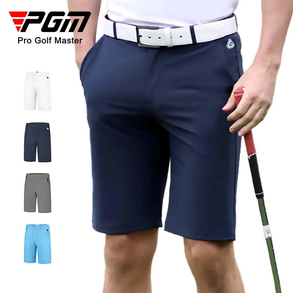 PGM Men Golf Shorts Summer Solid Refreshing Breathable Pants Comfortable Cotton Casual Clothing Sports Wear Gym Suit KUZ078 men shorts golf shorts