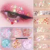 6pcs/set Body/Face/Eye Makeup Glitter Gel Star/Moon/Hexagon/Heart Nail Sequins Gel Loose Sequins Festival Makeup Decorations 4