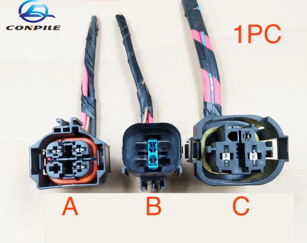 

1pc male female for BMW X1 X3 X5 E90 E92 F18 F02 320 325 525 fan plug cable