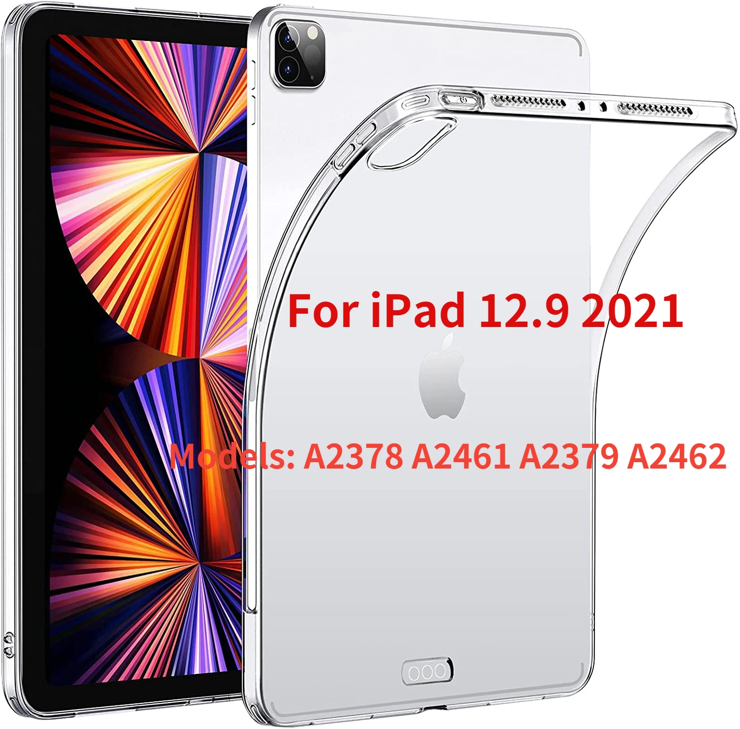 iPad Pro 12.9 ケース、ソフト TPU カバー iPad 12.9 