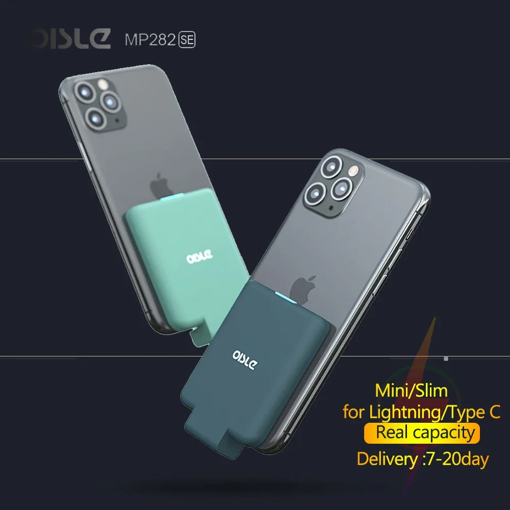 

Mini 4th Type C Portable External Battery Charger Case Power Bank for iPhone X XS max 11 12 Pro/Huawei/Xiaomi/Oneplus Powerbank