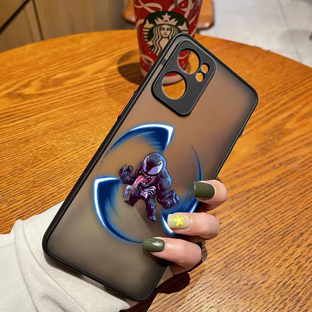 thumbnail image 1 of Funda de teléfono mate para OPPO RENO 8 8T 7Z 7 6Z 6 5 4 3 PRO PLUS 4G 5G Funda Capa Shell Marvel dibujos animados héroe Spider-Man Lron Man, 1 of 5