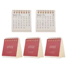 

5Pcs Desktop 2022 Calendars Table Paper Calendars Yearly Agenda Planners
