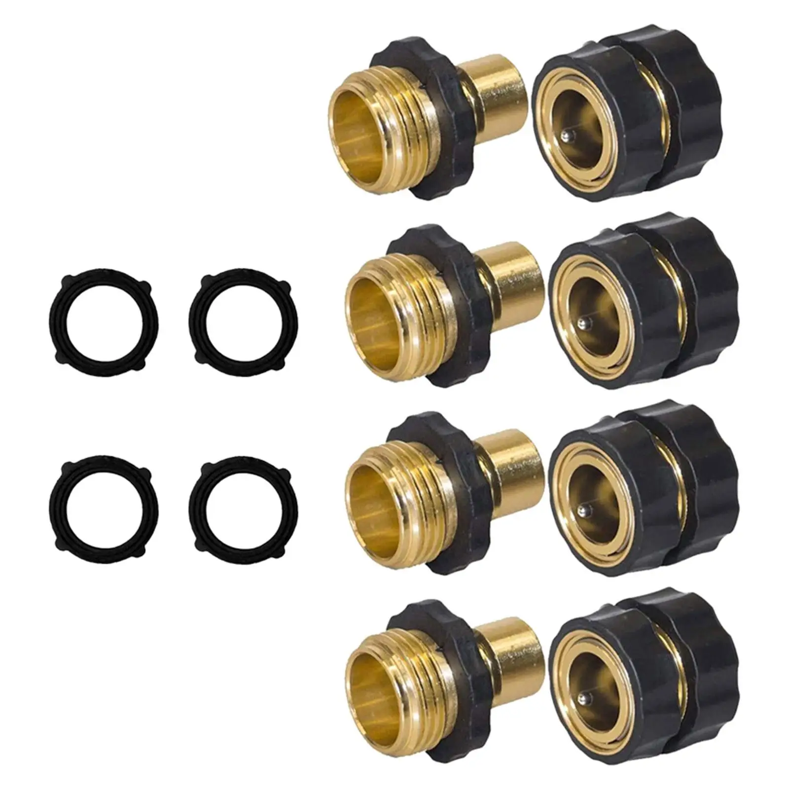 

Garden Hose Pipe Faucet Connector Garden Hose Fitting Faucet Adapter 3/4 inch Male and Female Water Hose Quick Connector