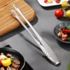 WORTHBUY 304 Stainless Steel Food Tongs Long Handle Non-Slip Barbecue Tongs Steak Tongs Kitchen Gadgets Accessories Cooking Tool 4
