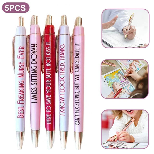 11 Pcs Funny Pens Novelty Daily Pen Set Gift for Coworkers Nurses