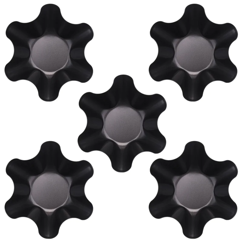 

Large Non-Stick Fluted Tortilla Shell Pans Taco Salad Bowl Makers, Non-Stick Carbon Steel, Set Of 4 Tostada Bakers