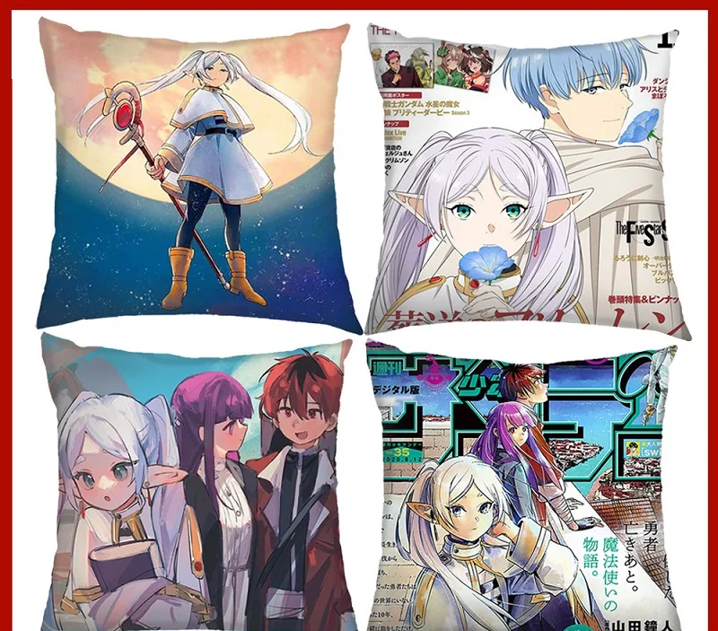 Frieren Beyond Journey's End pillow case 45x45cm High Quality Pillowcase Decorative Pillow Cover Wedding Decorative