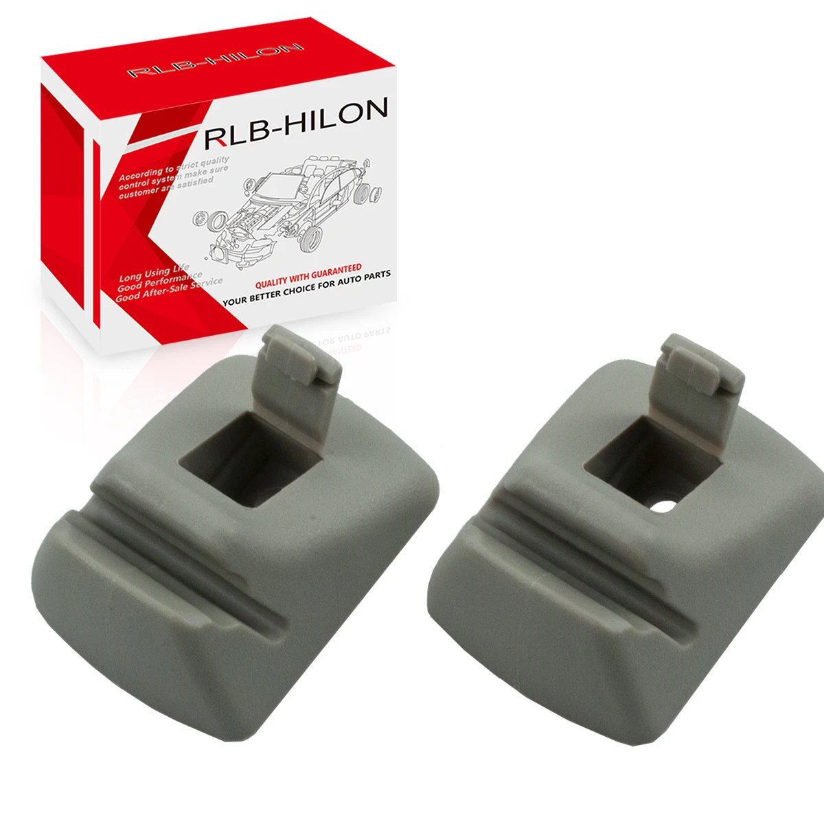 1 Pair Grey Sun Visor Retainer Clip For Ford Focus 2000 2001 2002 2003