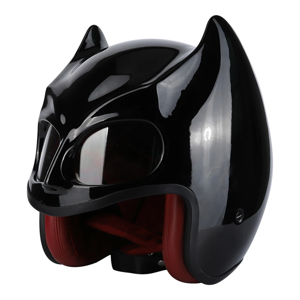 Bright-Black-Open-Face-Ear-Racing-Helmet-Wear-Resistant-Motocross ...