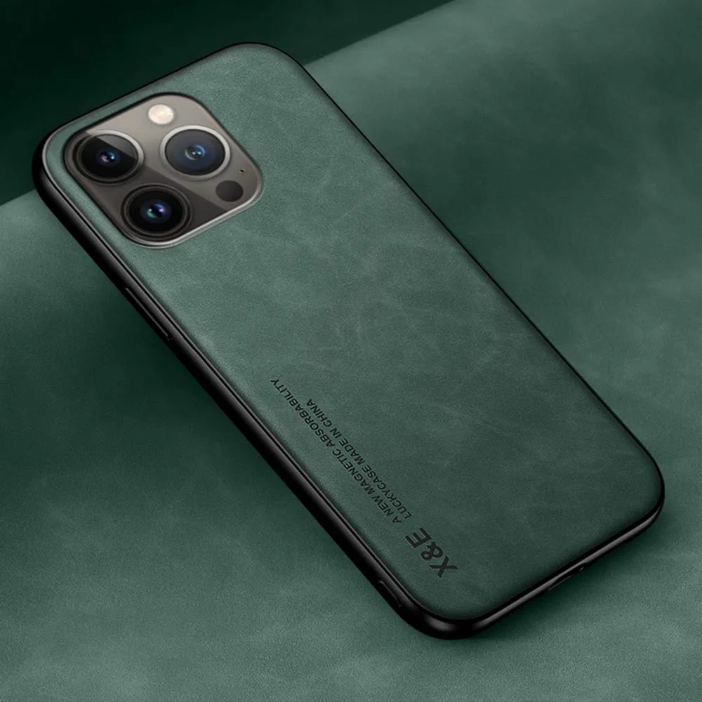 Sleek & Durable Leather Ultrathin Magnetic Case